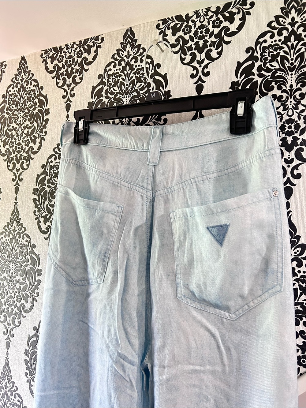 Guess Light Blue Wide Leg trouser pants